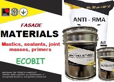 Facade materials - mastics, sealants, joint masses, primers